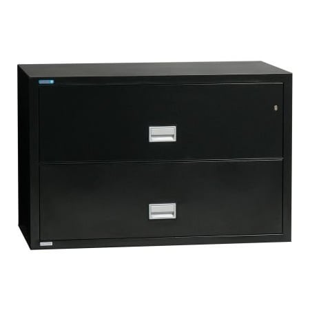 Phoenix Safe International Phoenix Safe Lateral 38" 2-Drawer Fire and Water Resistant File Cabinet, Black - LAT2W38B LAT2W38B